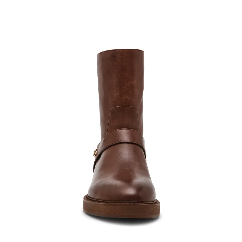 ستيف مادن Steve madden loophole women's brown mid-calf boots